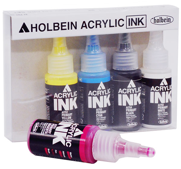 ホルベイン アクリリックインク5色プライマリーセット（AI792） | 画材ショップ楽屋